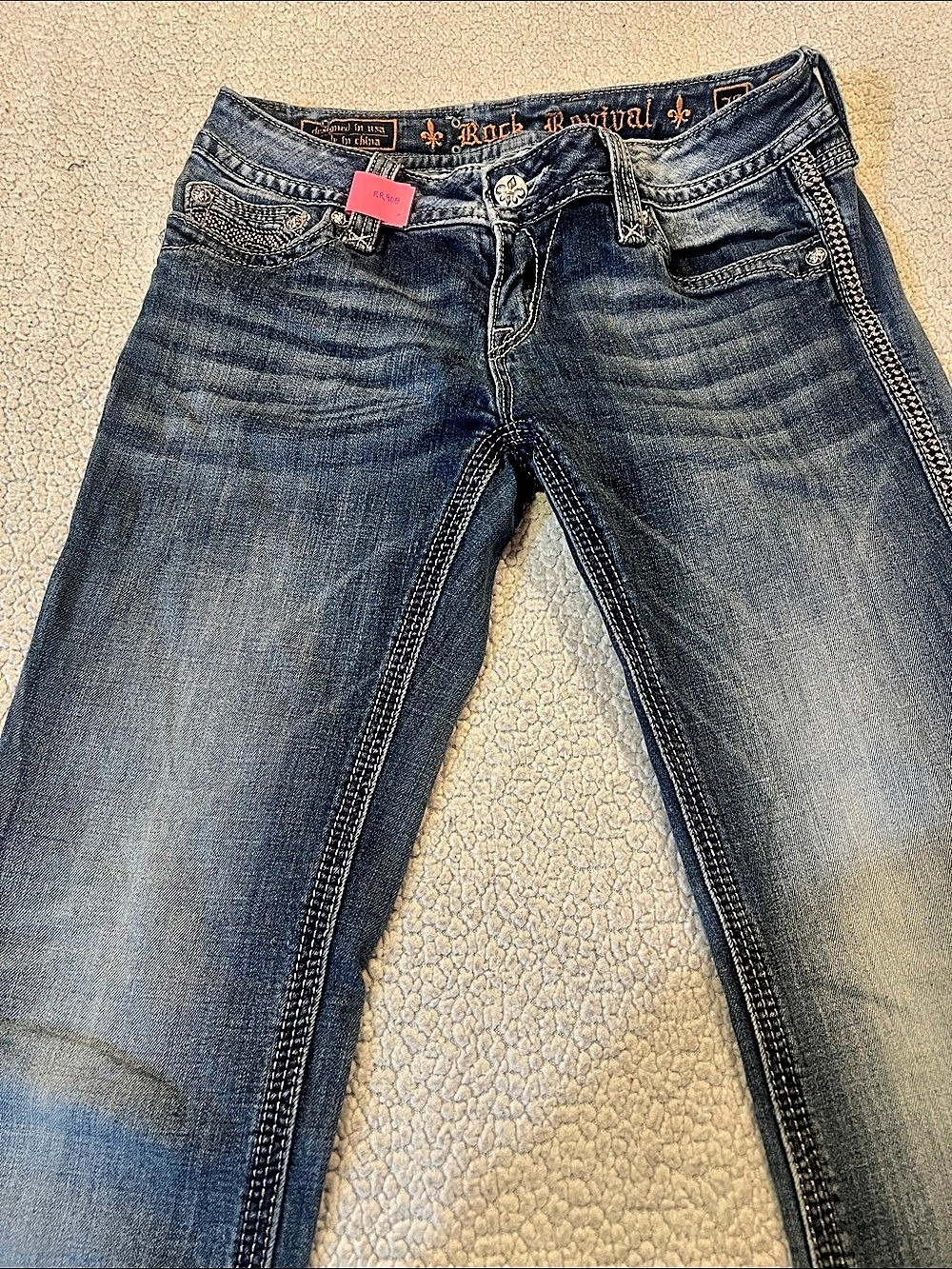 Rock Revival Boot Cut Jeans Blue Waist 30
